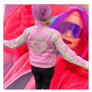 BOGNER SKI SNOW DOWN JACKET EMBROIDERED PINK M ⛷️❄️⛷️